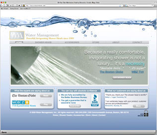 Takeashower.com Homepage